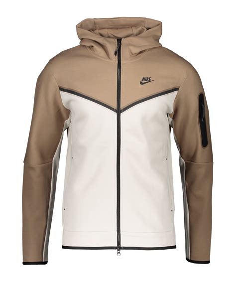 nike tech fleece jacke braun weiß|nike tech herren fleece.